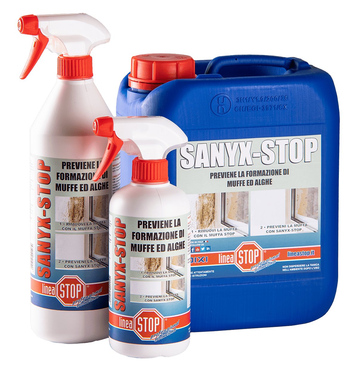 SANIFICANTE MUFFE E ALGHE 'SANYX-STOP' 500 ml