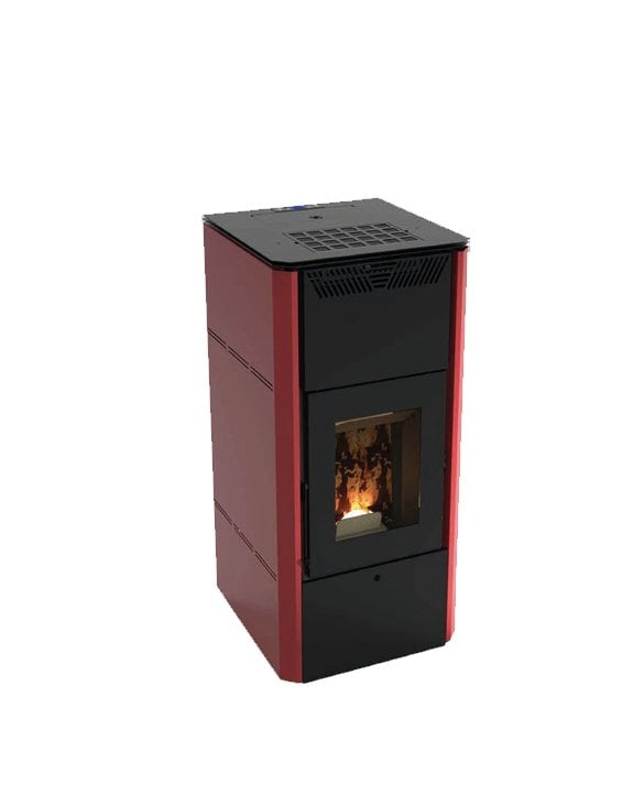 STUFA A PELLET TERMO 'CORVARA 20V' Kw 19,27 - Colore Bordeaux