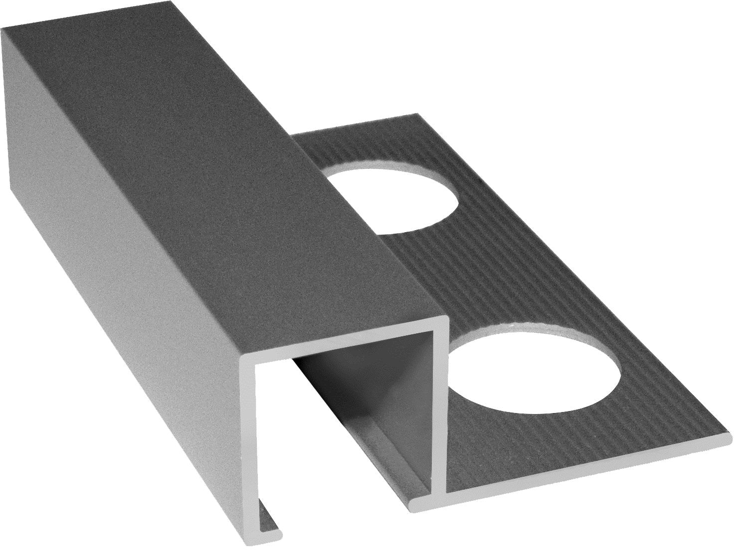 PROFILÉ 'JOLLY' POUR CARRELAGE EN ALUMINIUM H. 10,5 mm - brillant - 2,50 mt
