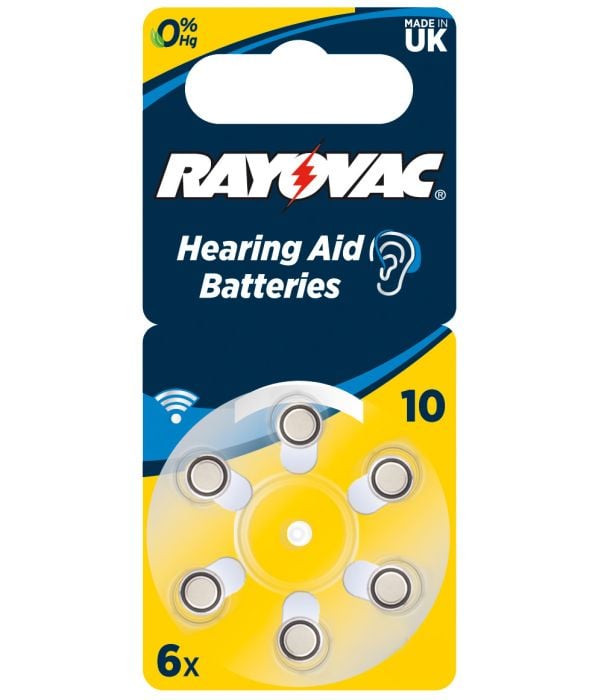 PILA PER ACUSTICA 'RAYOVAC 10' Blister 6 Pezzi