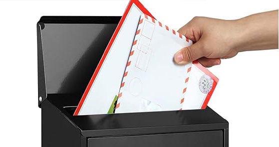 CASSETTA POSTALE 'SIMPLY' CARDINALE  mm 200x60x300h - Bianca