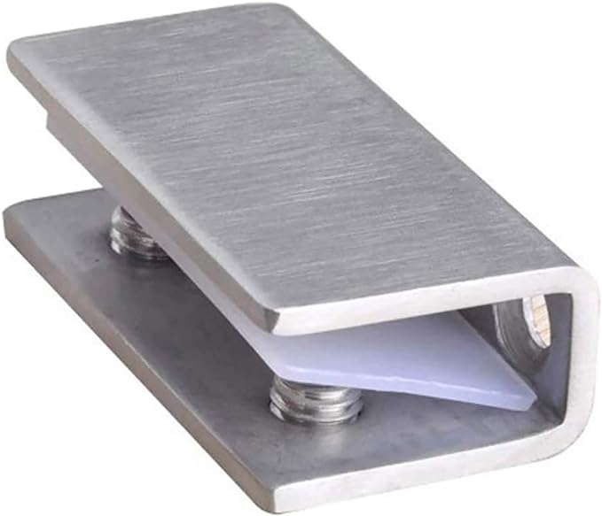 MENSOLINA REGGIVETRO A MORSETTO 25x30 mm - Ottone lucido