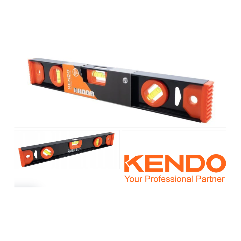 KENDO WASSERWAAGE ALUMINIUM DREI LIBELLEN 100 cm