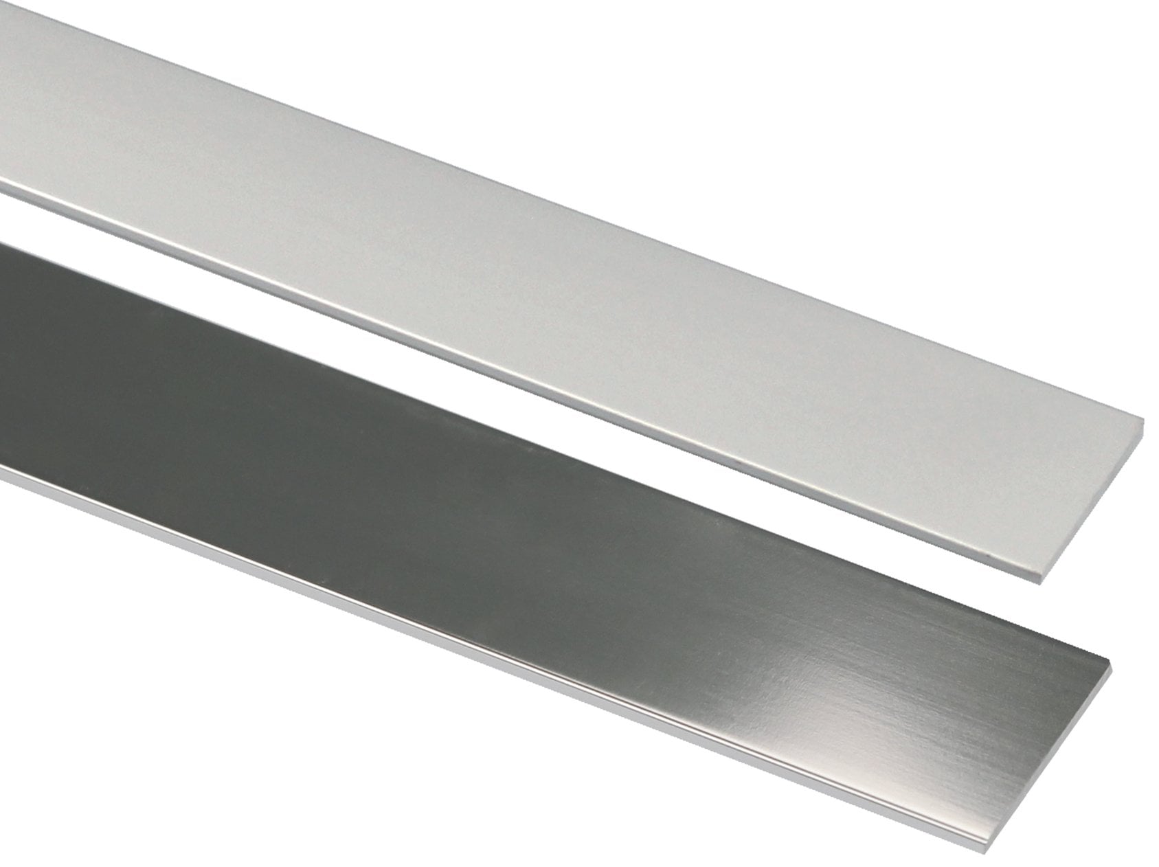 PROFILÉ DE REVÊTEMENT PLAT 20x2 mm - brillant - barre de 2 m