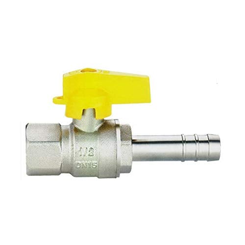 RUBINETTO DIRITTO GAS FEMMINA PORTAGOMMA 1/2 x 9