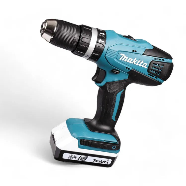 TRAPANO/AVVITATORE CON PERCUSSIONE A BATTERIA 'HP457DWE' MAKITA 18V 1,5Ah