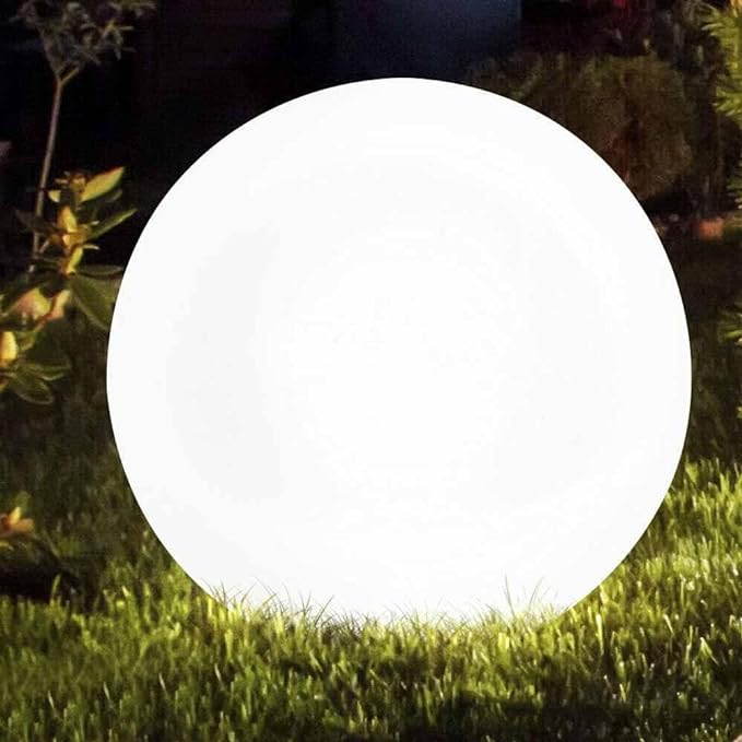 LAMPADA A SFERA OVALE PER ESTERNO BIANCA Ø 200 mm