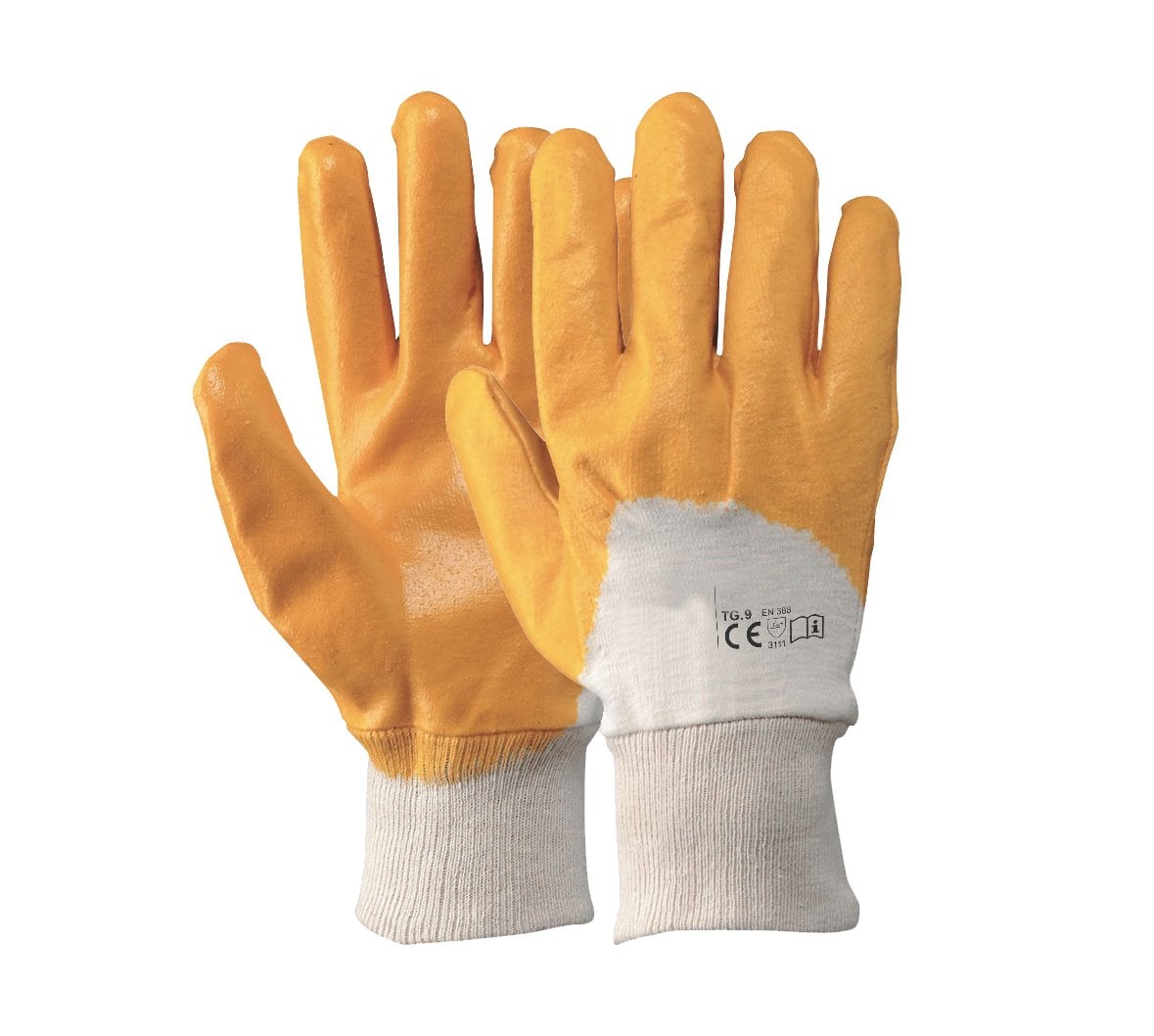 GUANTO COTONE/IMPREGNATO NBR GIALLO Tg. 10
