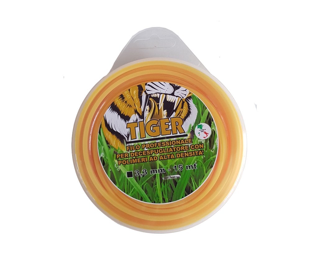 FILO PER DECESPUGLIATORE PROFESSIONALE QUADRO 'TIGER' 3,0 mm x 50 mt