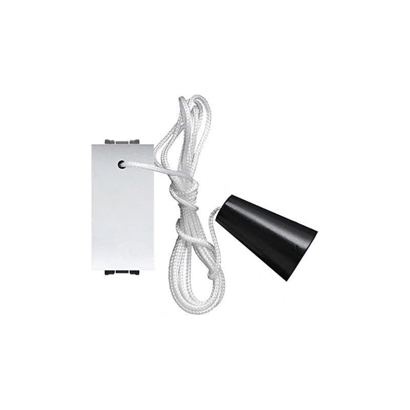 PULSANTE UNIPOLARE A TIRANTE 'MYLIFE' 16A 250V 1P/NO - Grigio