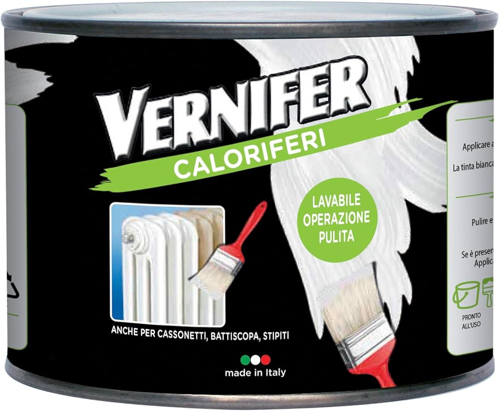 SMALTO PER CALORIFERI 'VERNIFER' 500 ml - Bianco satinato
