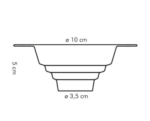 TRICHTER FÜR KONFITÜREN 'PRESTO' Ø Oben 10 cm - Ø Unten 3,5 cm