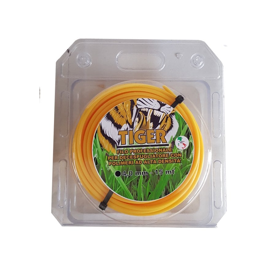 FIL DE DÉBROUSSAILLEUSE PROFESSIONNEL ROND 'TIGER' Ø 3,0 mm x 15 m