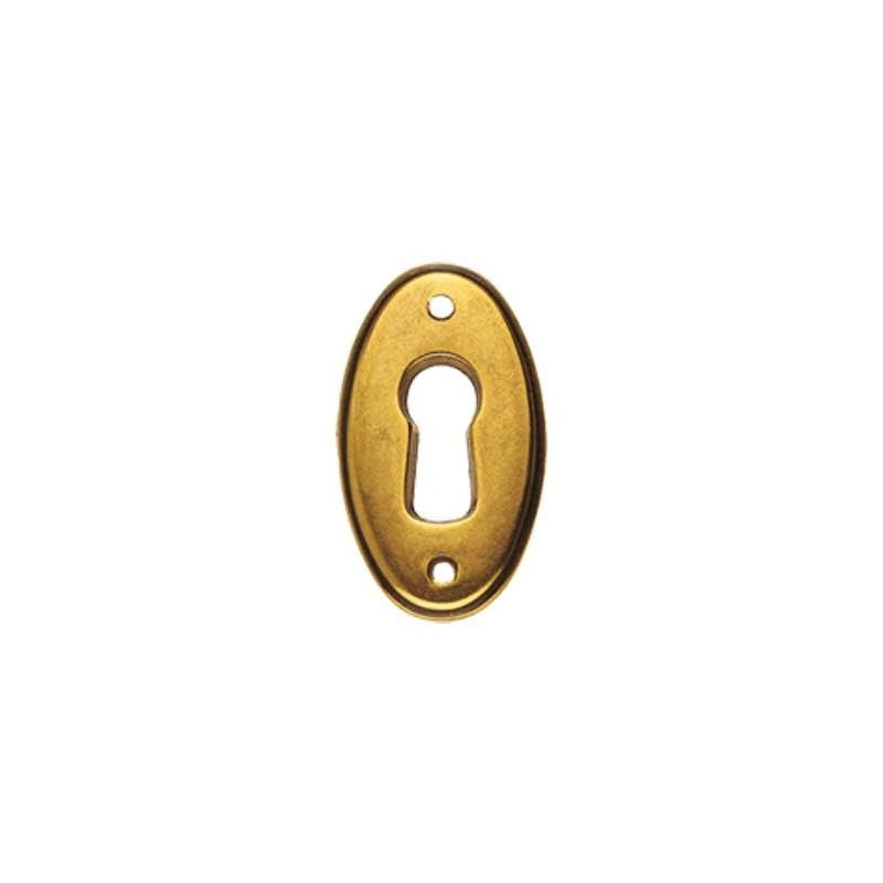 MÖBELGRIFF '30625' 22x37 mm - Messing poliert (glänzendes Gold)