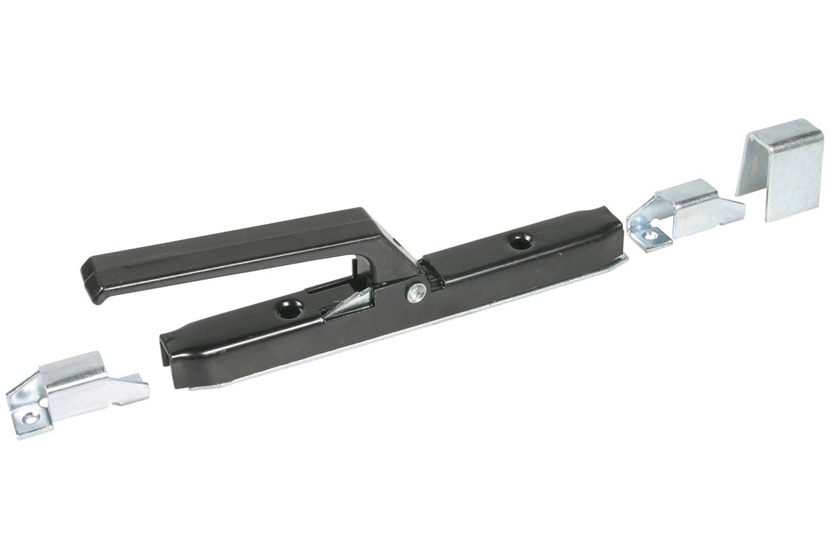 CHARNIÈRE EN ACIER PEINT À DOUBLE ACTION Pour tringles de 10x10 mm