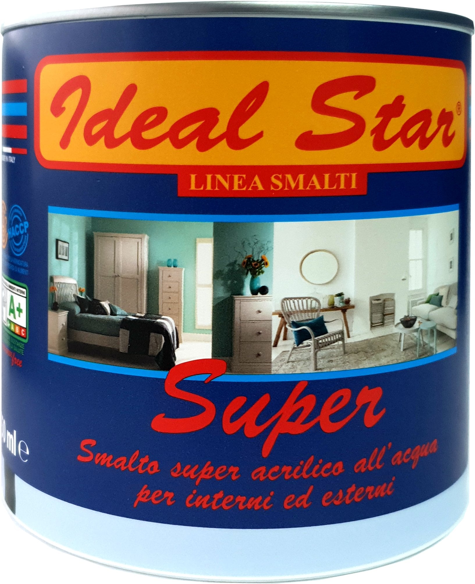 SMALTO ALL'ACQUA 'SUPER' CARDINALE 0,750 lt - Blu lucido