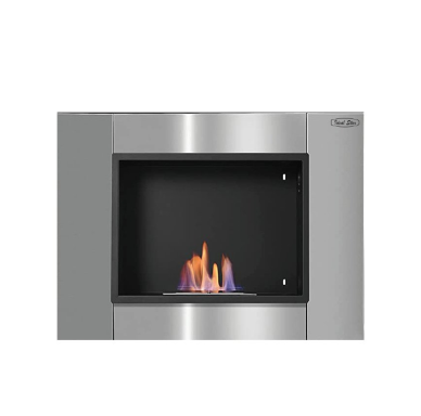 CAMINETTO A BIOETANOLO 'SILVER' CARDINALE 80x14x54h cm
