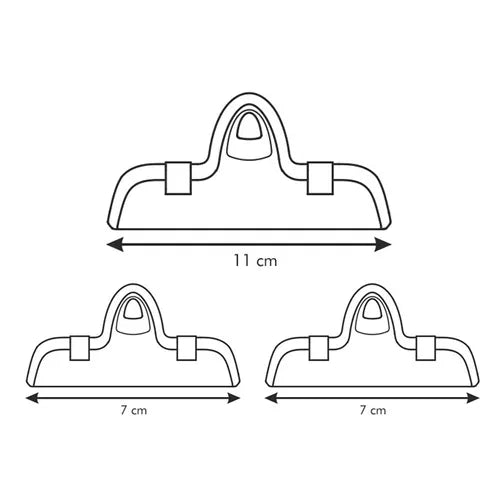 CLIP PER SACCHETTI 'PRESTO' 4 PEZZI 7 cm