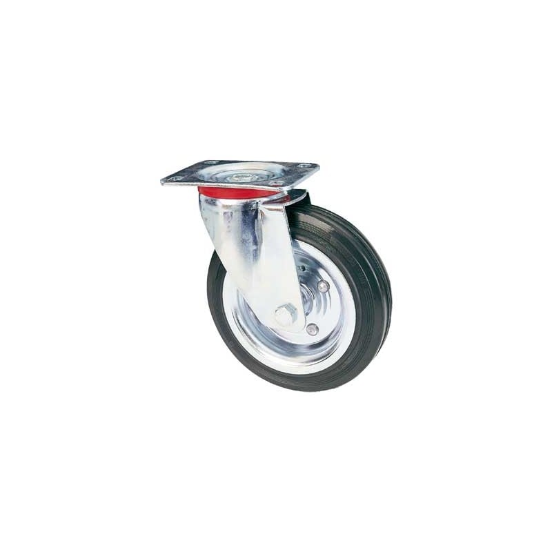 RUOTA INDUSTRIALE GIREVOLE ART. 80 AVO 100x30 mm - portata 70 kg