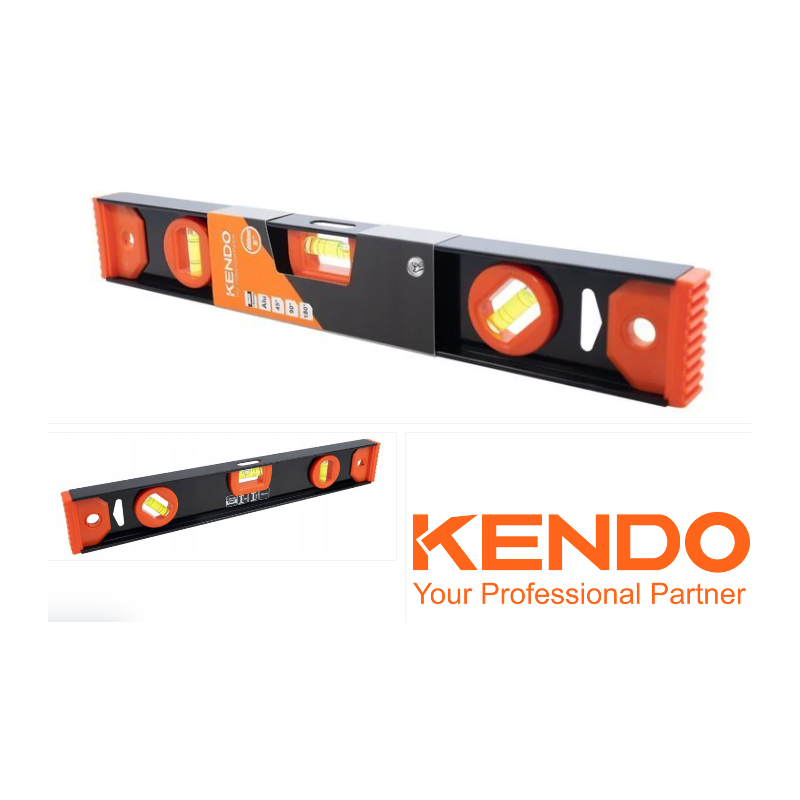WASSERWAAGE ALUMINIUM DREI LIBELLEN KENDO 60 cm