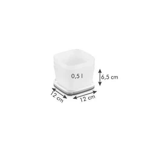CONTENITORI IGIENICI PER FREEZER 'PURITY' 0,5 lt - 3 pezzi