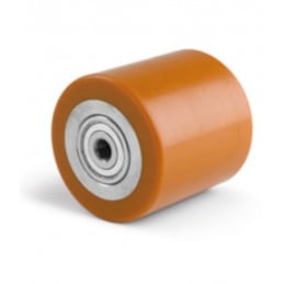 RULLO IN POLIURETANO PER TRANSPALLET ART. 10 AVO 82x60 mm - foro 20 mm