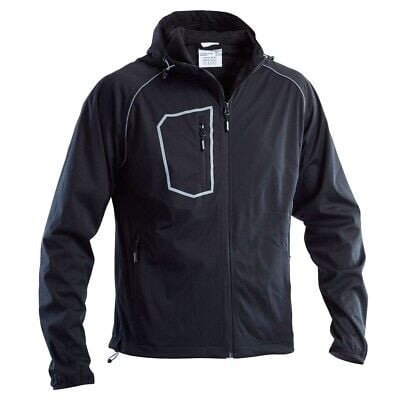 GIUBBINO SOFTSHELL CON CAPPUCCIO 'FASTEN' NERO Tg. XXL (60-62)