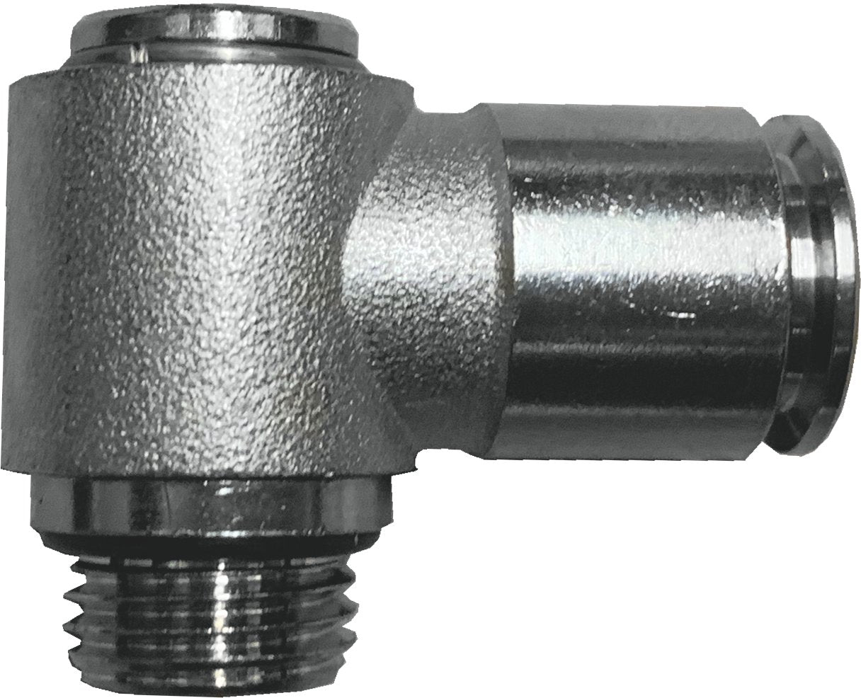 RACCORDO GIREVOLE A 'L' 1/4"x10 mm