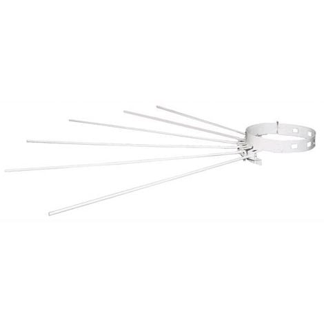 STENDIBIANCHERIA PER TUBI STUFA Ø 80-150 mm - colore bianco