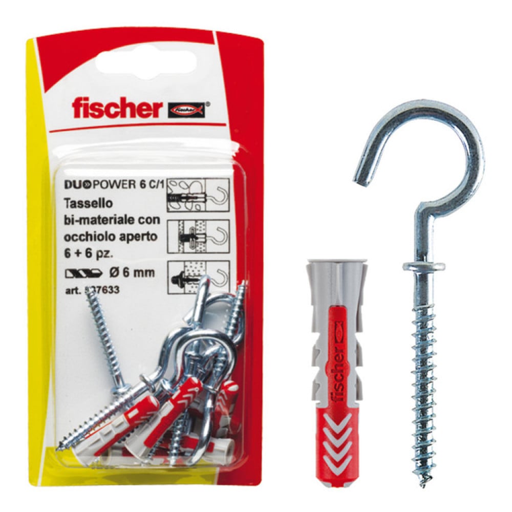 TASSELLO 'DUOPOWER' CON OCCHIOLO APERTO 6/1 - Ø 6x30 mm