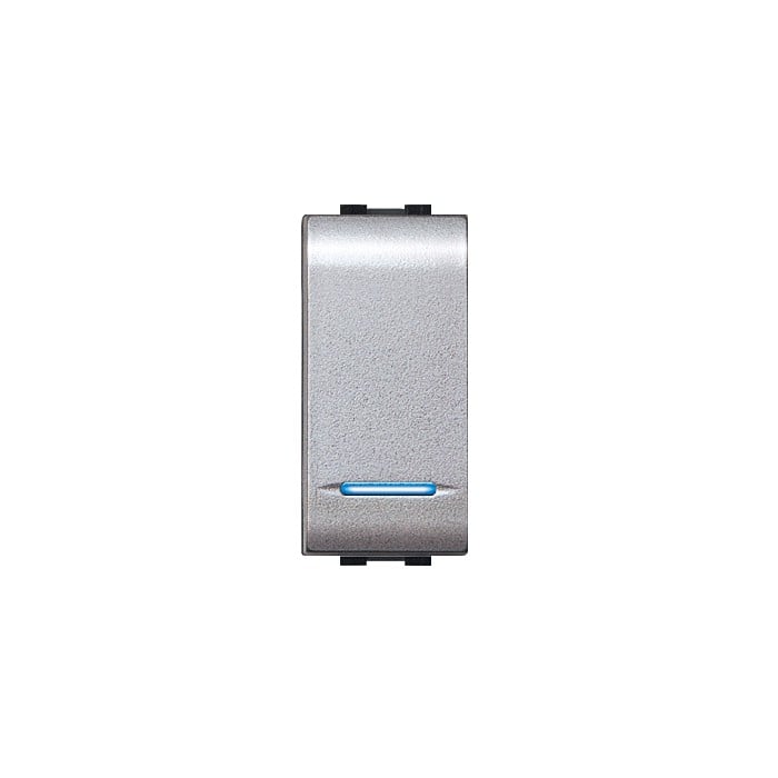 INTERRUTTORE UNIPOLARE ILLUMINABILE 'MYLIFE' 16Ax 250V - Grigio