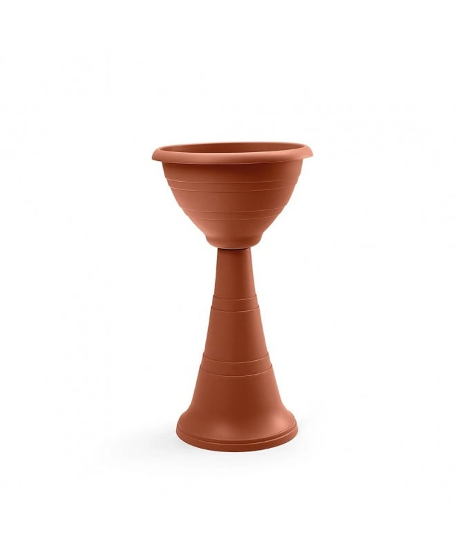 FIORIERA 'CAMPANA' A COLONNA Ø 39x70h cm - Colore bianco