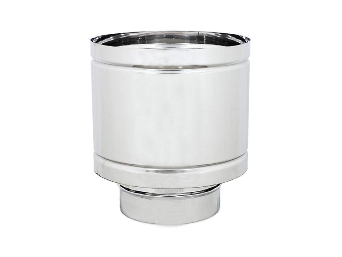 FUMAIOLO INOX TONDO 'ANTIVENTO' Ø 80 mm