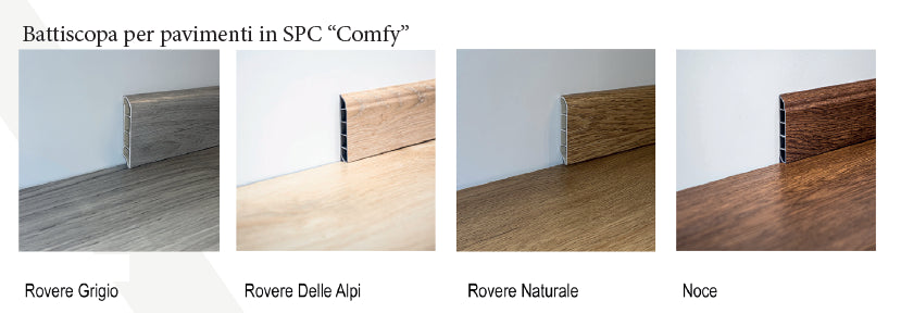 PLINTHE POUR SOL EN SPC Couleur Chêne naturel