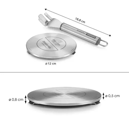 DISCO ADATTATORE PER PIANO COTTURA A INDUZIONE 'GRANDCHEF' Ø 17 cm