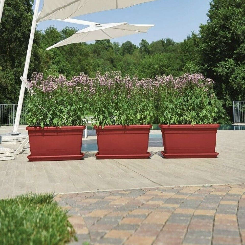 FIORIERA RETTANGOLARE 'ANTHEA' cm 60x32x28h - Colore Bianco