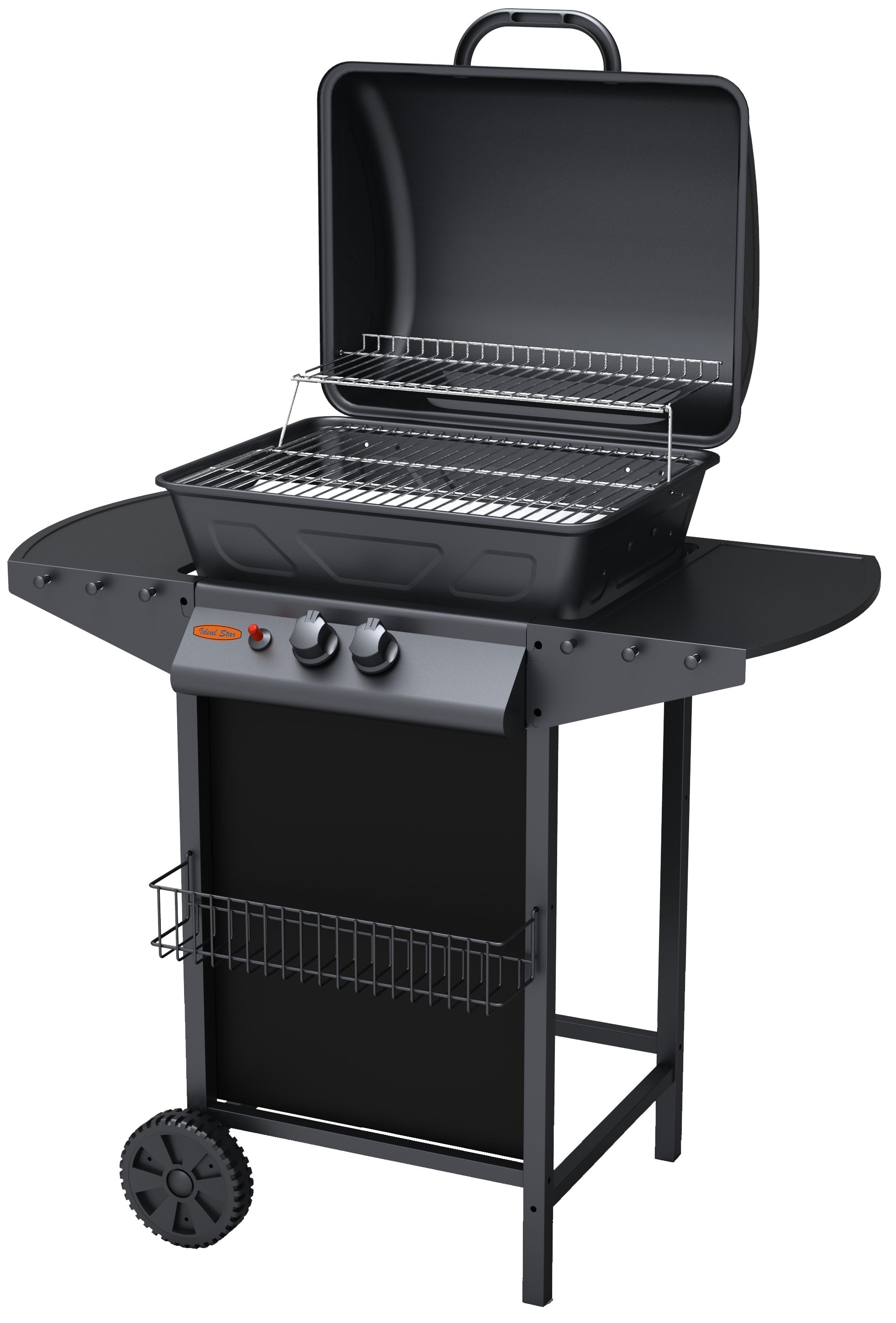 BARBECUE À GAZ DEUX FEUX CARDINALE 91,3x46x102h cm