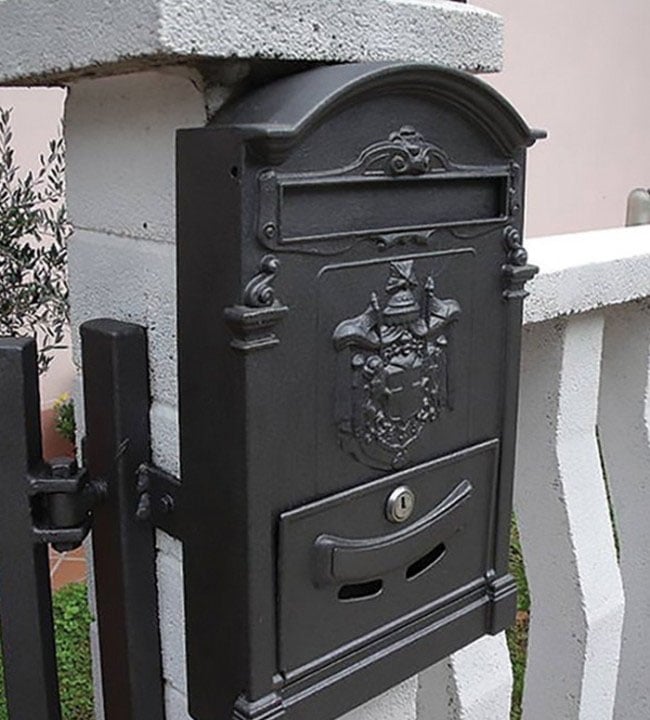 CASSETTA POSTALE IN ALLUMINIO 'REALE' CARDINALE 255x85x405h cm - Colore grigio