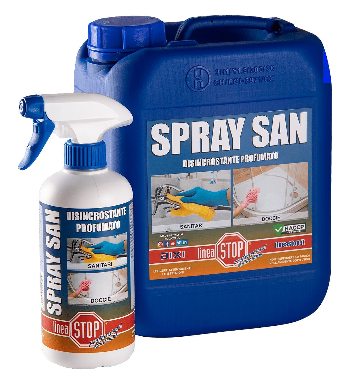 DISINCROSTANTE IGIENIZZANTE PROFUMATO 'SPRAY SAN' 500 ml