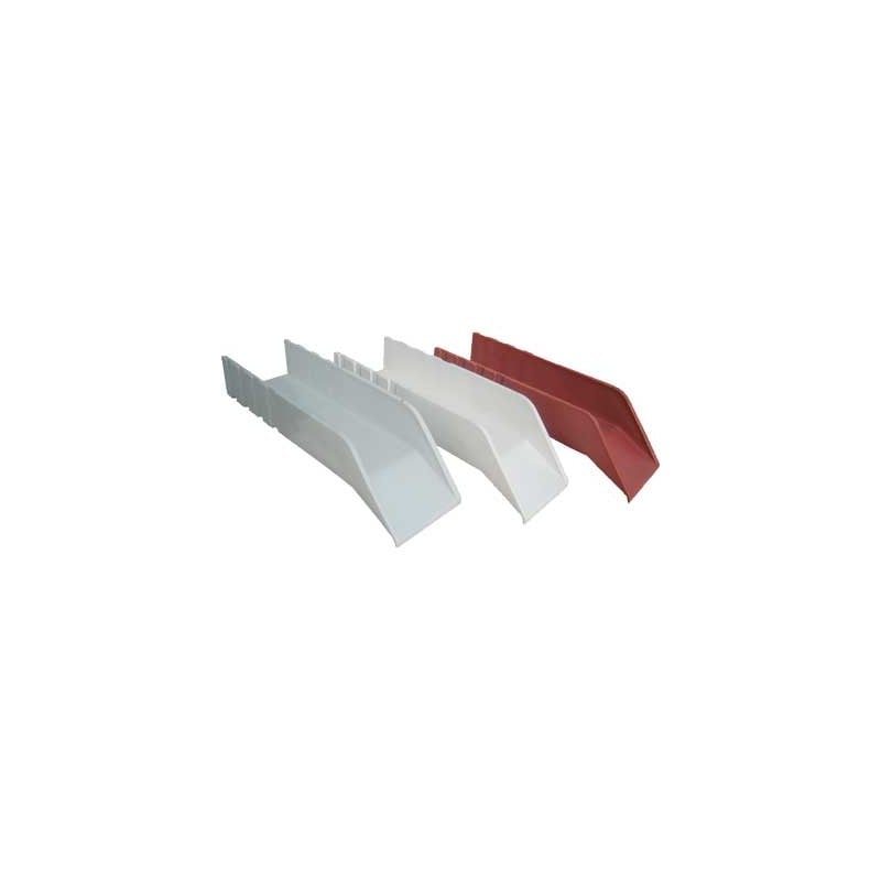GOUTTE D'EAU POUR BALCONS TYPE OUVERT 20x6 cm - Rouge