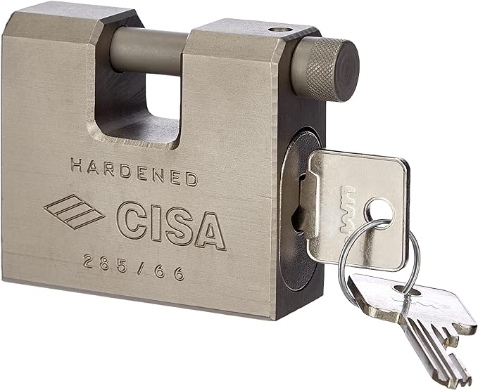 CADENAS RECTANGULAIRE EN ACIER À CLÉ LIM CISA 66 mm