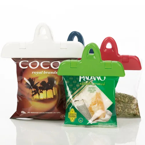 PINCES À SACHETS « PRESTO » 2+1 PIÈCES 7/11 cm