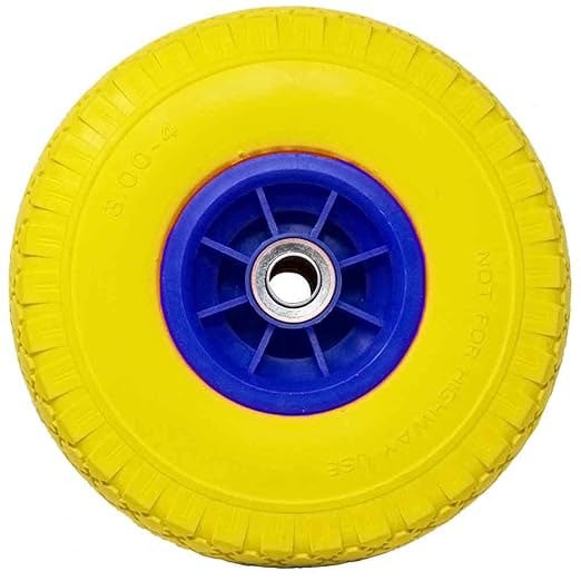 RUOTA IN POLIURETANO PER CARRELLI CON DISCO IN PLASTICA CARDINALE 260x85 mm - portata 120 kg