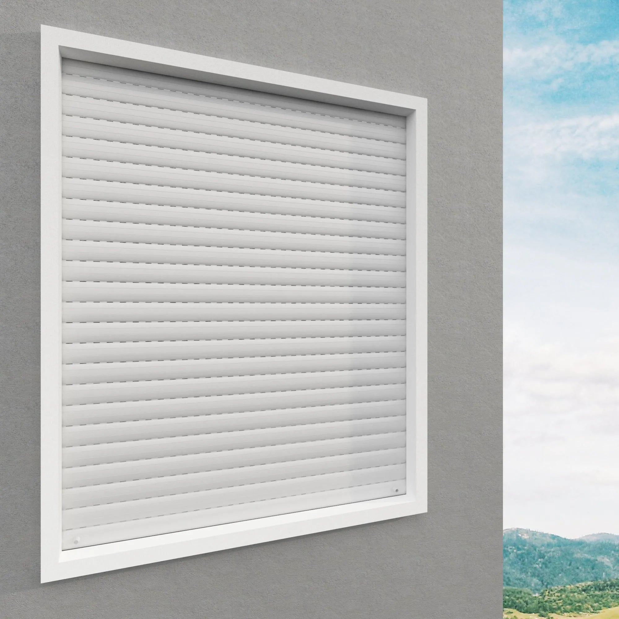 KIT TAPPARELLA IN PVC 'TORINO' cm 123x160h - Colore Bianco