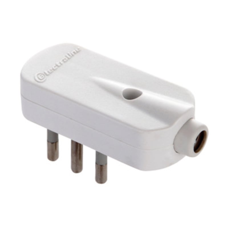 Winkelstecker 90° 10A 2P+T - Grau