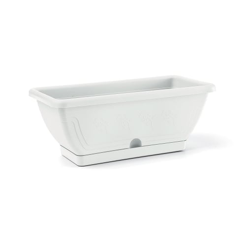 CASSETTA CON SOTTOCASSETTA 'VENEZIA' cm 60x19x16h - Colore bianco