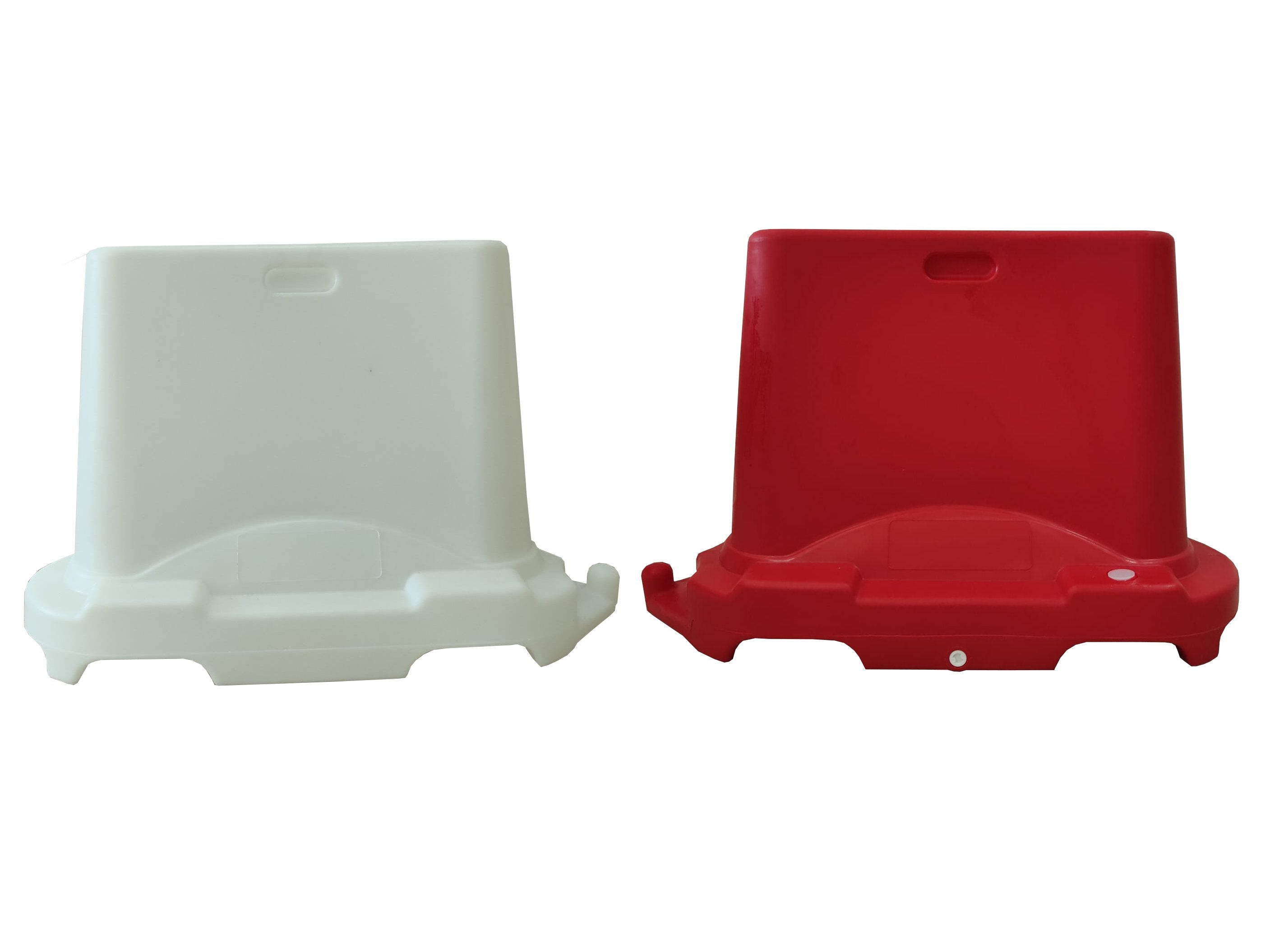 BARRIÈRE DE SÉCURITÉ ROUTIÈRE EMPILABLE 100x40x70h cm - Couleur Blanc