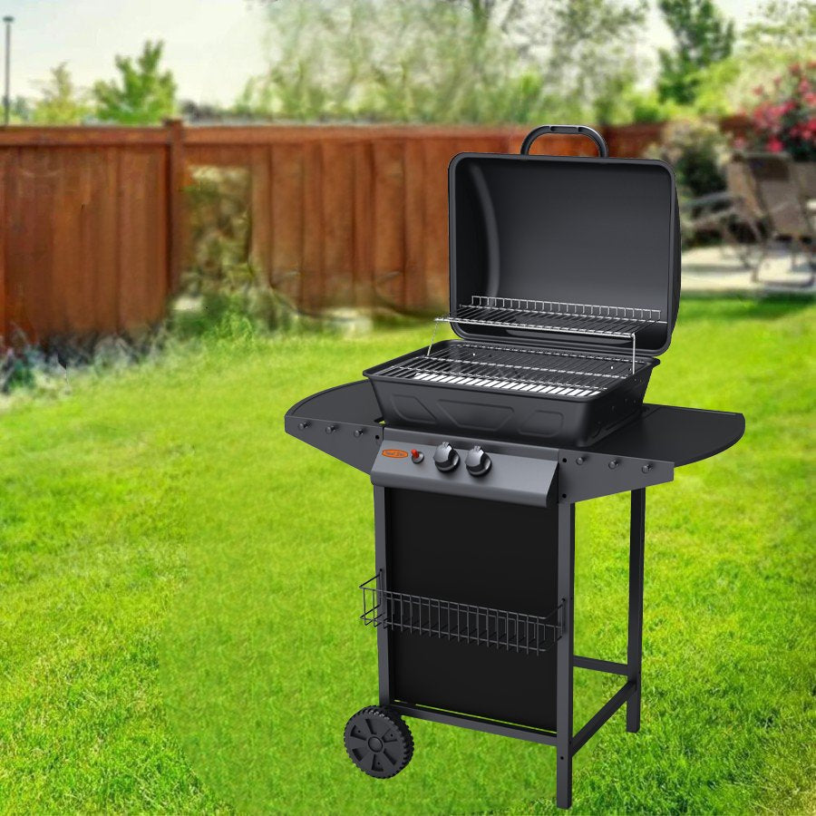 BARBECUE À GAZ DEUX FEUX CARDINALE 91,3x46x102h cm