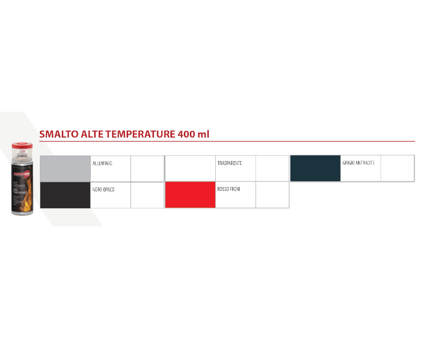 SMALTO SPRAY ALTE TEMPERATURE AMBROSOL 400 ml - Alluminio
