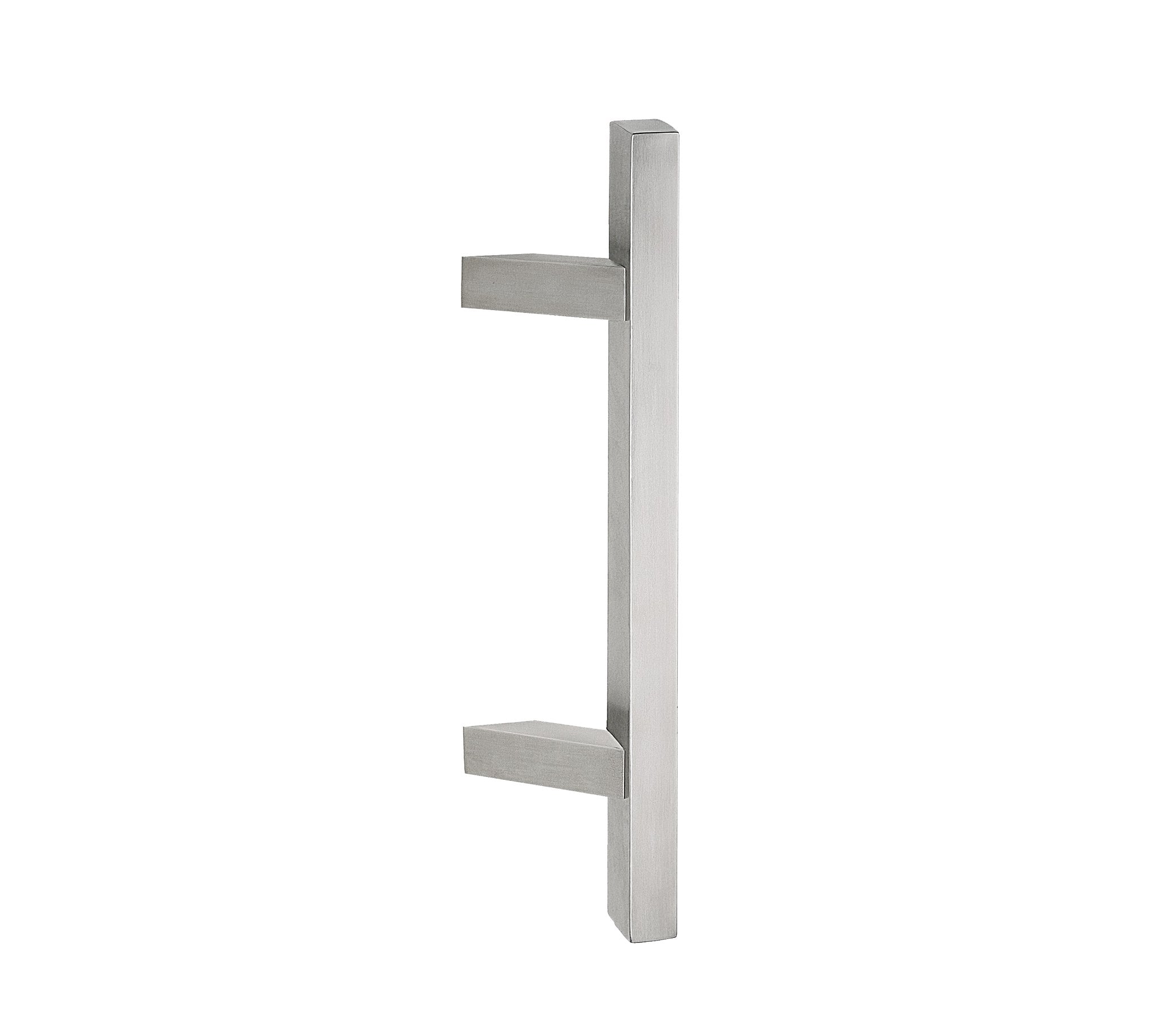 SCHRÄGER EDELSTAHLGRIFF 'TEXAS' 25x25x500 mm, Achsabstand 300 mm - Farbe Satiniertes Inox